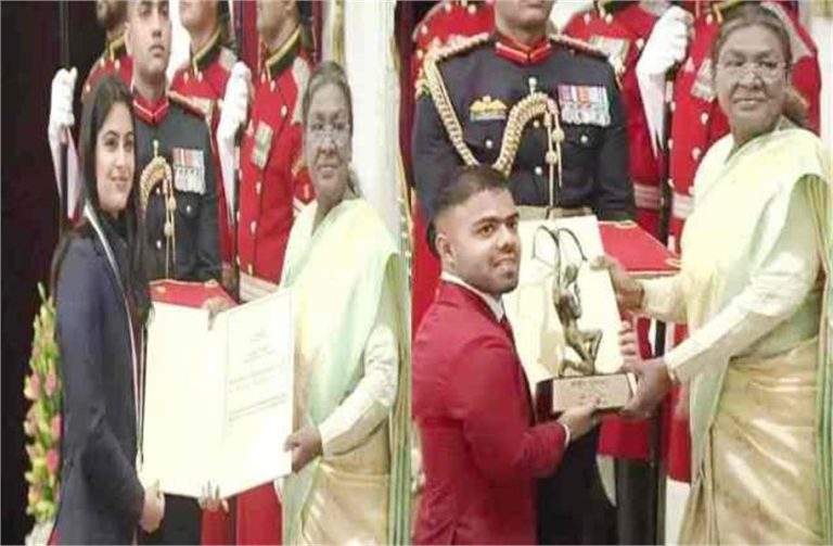 हरियाणा के 9 खिलाड़ी खेल पुरस्कार से सम्मानित, मनु भाकर को खेल रत्न, 8 लोगो को मिला अर्जुन अवॉर्ड