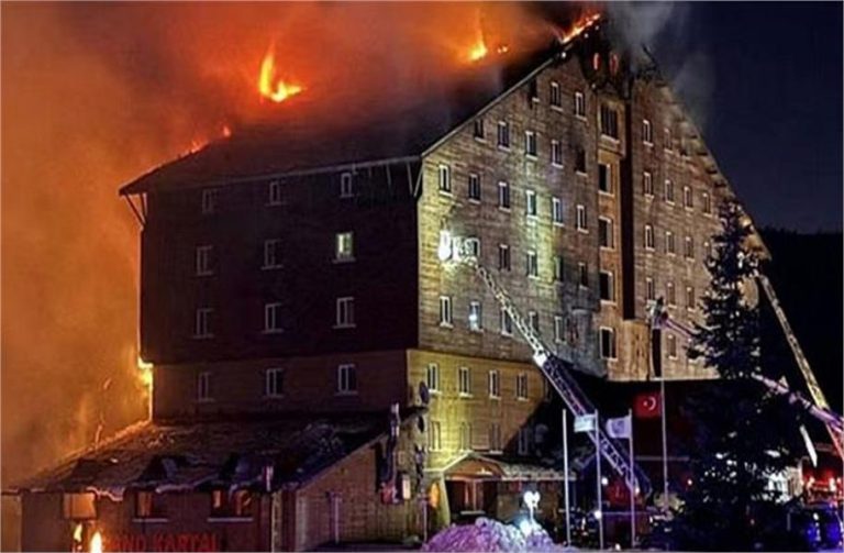 तुर्किये के ‘स्की रिसॉर्ट’ के होटल में भीषण आग, अबतक 76 की मौत