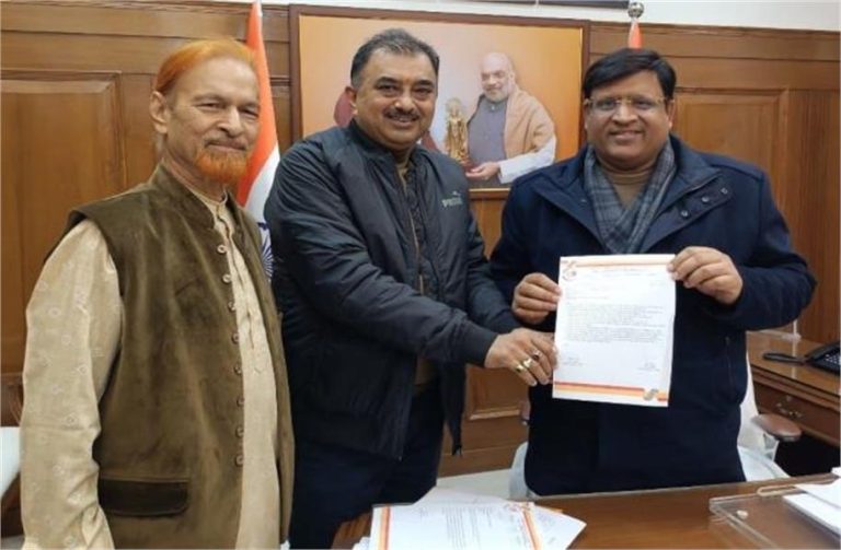 हरियाणा के निकाय मंत्री विपुल गोयल को एमडब्ल्यूबी ने सौंपा ज्ञापन