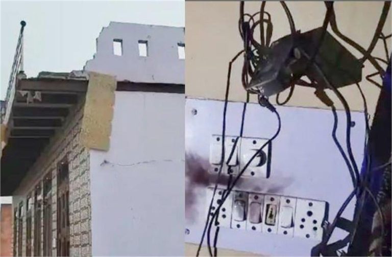 रोहतक में मकान पर गिरी आसमानी बिजली, इलेक्ट्रिकल उपकरण जले, बाल-बाल बचा परिवार