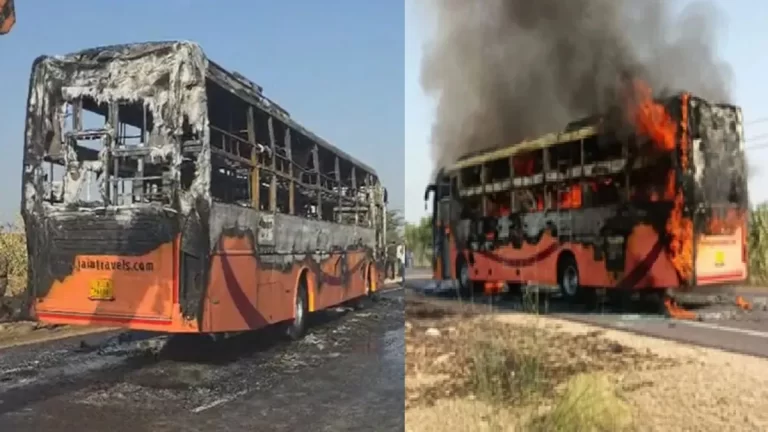 NATIONAL : Jaisalmer Bus Fire: बस में आग की घटना में 20 लोगों के मौत की पुष्टि, DNA से होगी शवों की पहचान