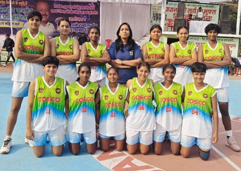 NATIONAL : सर्वज्ञ राव बास्केटबाल एकेडमी राजनांदगांव की बालिका टीम स्व० विनोद नेमी स्मृति सिनियर राज्य स्तरीय आमंत्रण बास्केटबाॅल प्रतियोगिता के फाइनल में ।