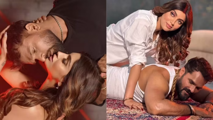 akanksha-puri-khesari-lal-yadav