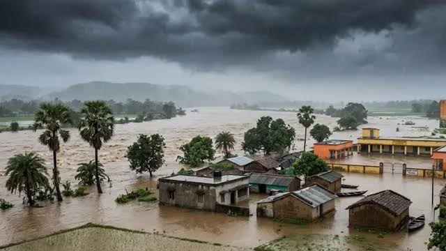 NATIONAL : बाढ़ से बेहाल ओडिशा पर फिर बारिश का साया, 703 गांव पानी में; बंगाल की खाड़ी में बन रहा दबाव