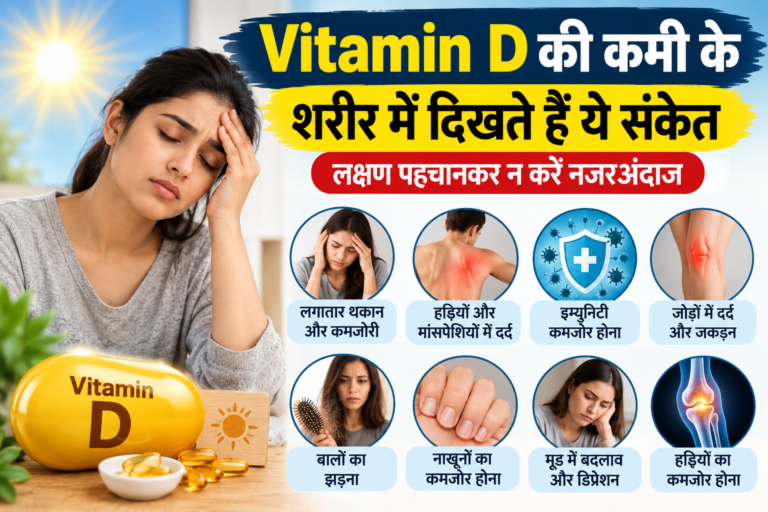 Health Tips : Vitamin D की कमी के शरीर में दिखते हैं ये संकेत, लक्षण पहचानकर न करें नजरअंदाज