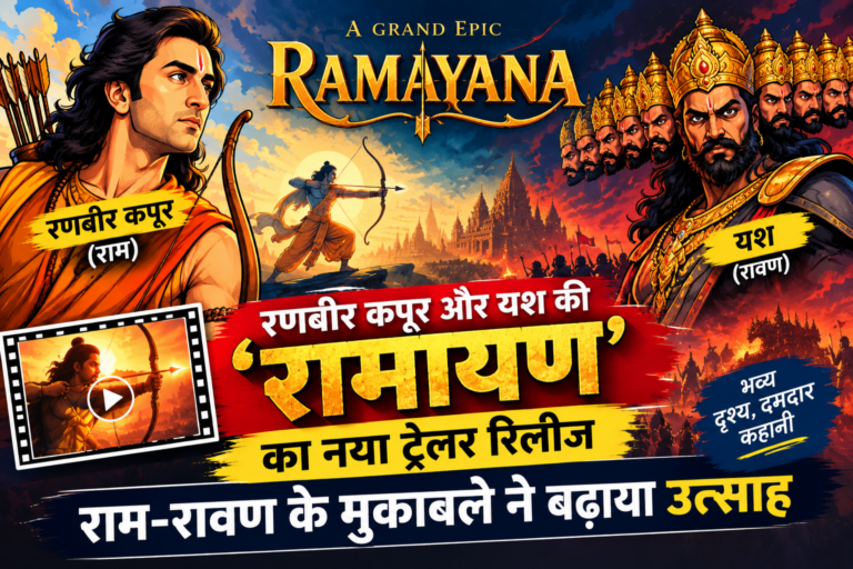 ENTERTAINENT : रणबीर कपूर और यश की ‘रामायण’ का नया ट्रेलर रिलीज, राम-रावण के मुकाबले ने बढ़ाया उत्साह