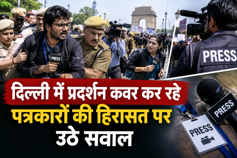Gen Z Protest: दिल्ली में प्रदर्शन कवर कर रहे पत्रकारों की हिरासत पर उठे सवाल