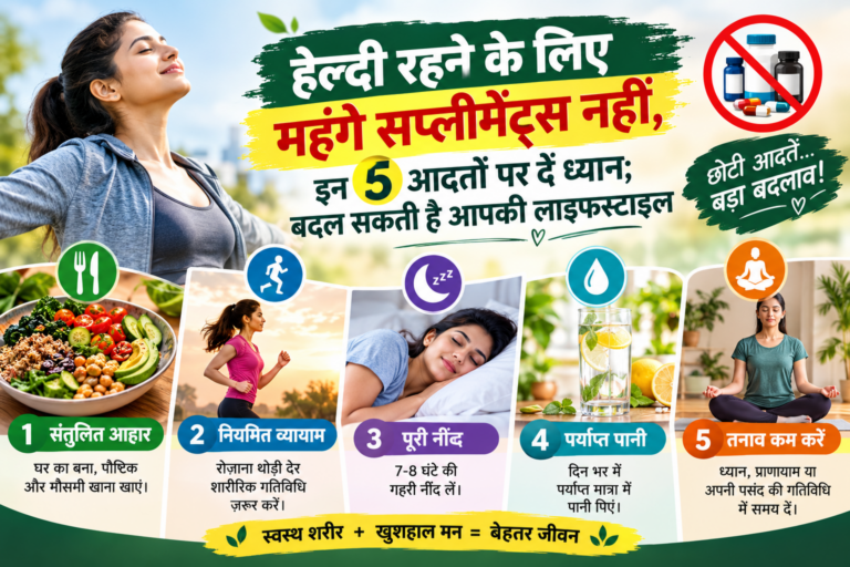 Lifestyle News 2026: हेल्दी रहने के लिए महंगे सप्लीमेंट्स नहीं, इन 5 आदतों पर दें ध्यान; बदल सकती है आपकी लाइफस्टाइल