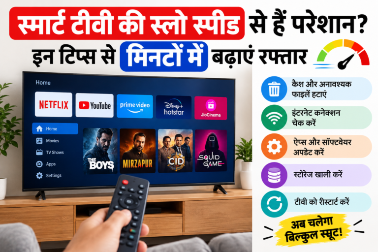Technology : स्मार्ट टीवी की स्लो स्पीड से हैं परेशान? इन टिप्स से मिनटों में बढ़ाएं रफ्तार