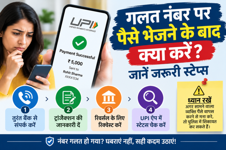 Wrong UPI Payment : गलत नंबर पर पैसे भेजने के बाद क्या करें? जानें जरूरी स्टेप्स