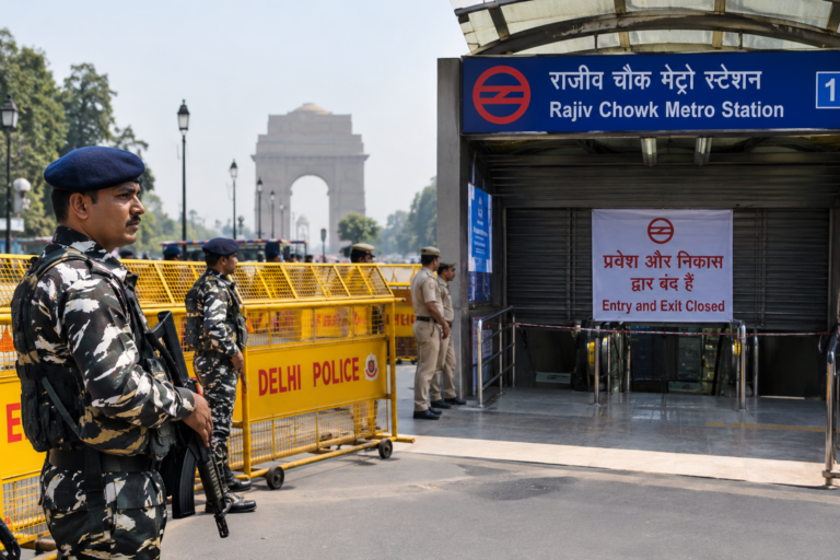 NATIONAL : दिल्ली में प्रदर्शन को लेकर सुरक्षा व्यवस्था सख्त, कई मेट्रो स्टेशन बंद