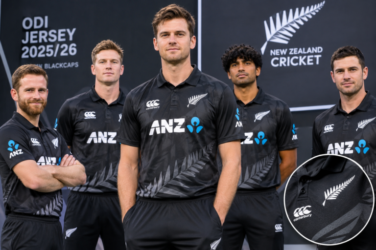 SPORTS : IND vs NZ: नए लुक में नजर आएगी न्यूजीलैंड की टीम, भारत के खिलाफ लॉन्च हुई कीवी खिलाड़ियों की नई ODI जर्सी
