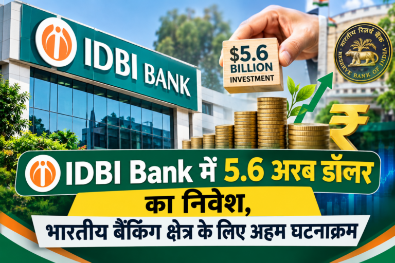 BUSINESS : IDBI Bank में 5.6 अरब डॉलर का निवेश, भारतीय बैंकिंग क्षेत्र के लिए अहम घटनाक्रम